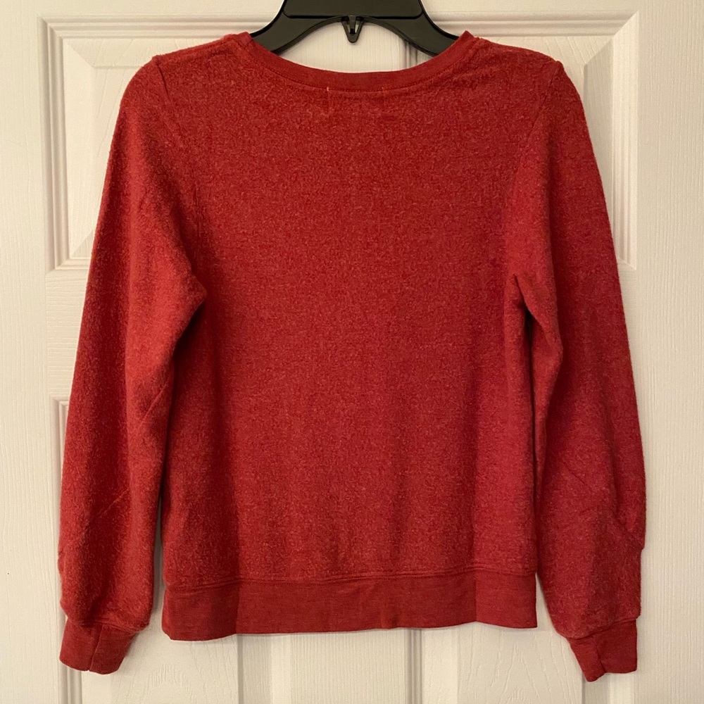 Wildfox Kids Bright Christmas Red Sweater Size 7/8 - Picture 4 of 8